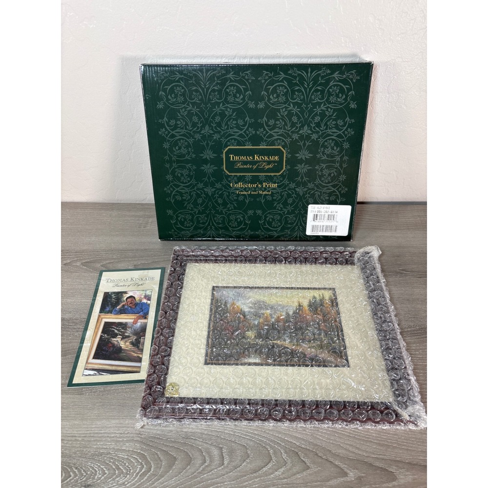 Thomas Kinkade‎ Valley of Peace Framed Matted Collector's Print COA 001-202-8134